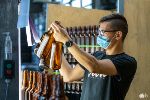 FRANCE-LABOUR-BEER-GLASS-BOTTLE-RE-USE