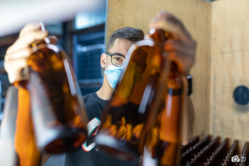 FRANCE-LABOUR-BEER-GLASS-BOTTLE-RE-USE