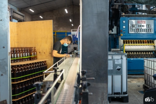 FRANCE-LABOUR-BEER-GLASS-BOTTLE-RE-USE