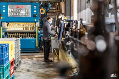 FRANCE-LABOUR-BEER-GLASS-BOTTLE-RE-USE