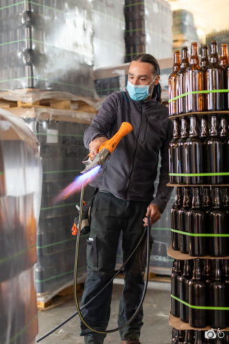 FRANCE-LABOUR-BEER-GLASS-BOTTLE-RE-USE