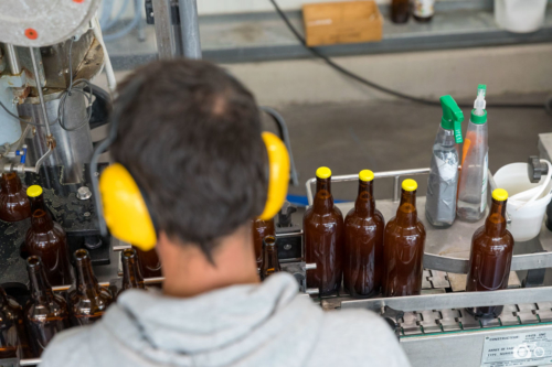 FRANCE-LABOUR-BEER-GLASS-BOTTLE-RE-USE