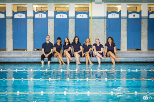 FRANCE - LIFESTYLE - CORPORATE - PHOTOGRAPH SHOOT OF BELEZA STAFF AT PISCINE SAINT GEORGES IN RENNES