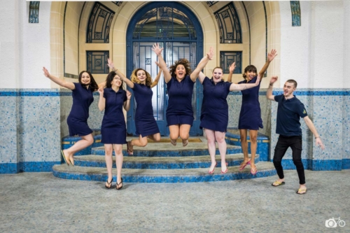 FRANCE - LIFESTYLE - CORPORATE - PHOTOGRAPH SHOOT OF BELEZA STAFF AT PISCINE SAINT GEORGES IN RENNES